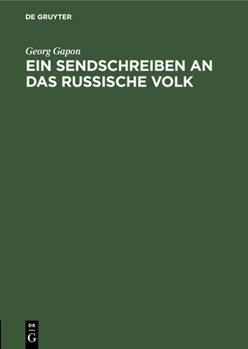 Hardcover Ein Sendschreiben an Das Russische Volk [German] Book