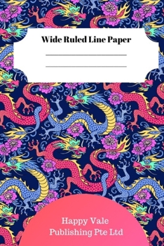 Paperback Cute Dragon Foot Theme Wide Ruled Line Paper Book