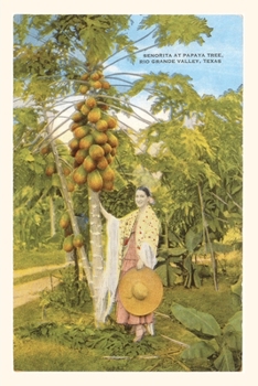 Paperback Vintage Journal Senorita with Papaya Tree, Southern Texas Book