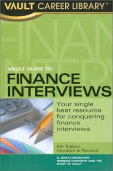 Paperback Vault Guide to Finance Interviews, 5th Edition Book
