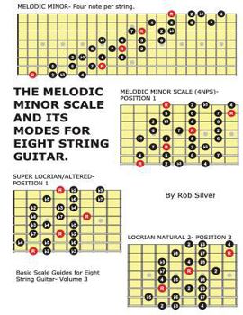 Paperback The Melodic Minor Scale and its Modes for Eight String Guitar Book