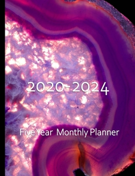2020-2024 Five Year Monthly Planner: Monthly Organizer And Five Year Planner Gifts - Warm Agate