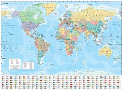 Map Collins World Wall Laminated Map Book