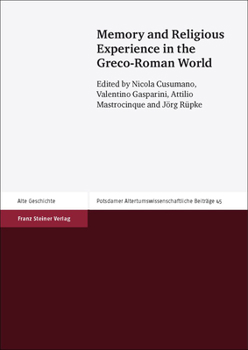 Paperback Memory and Religious Experience in the Greco-Roman World Book
