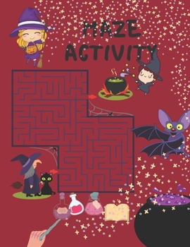 Maze Book: maze runner for kids ages 4-8 activity book paper 8.5*11 inc 120 page