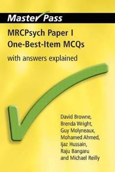 Paperback Mrcpsych Paper I One-Best-Item McQs: With Answers Explained Book