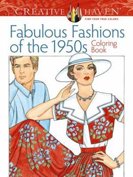 Paperback Creative Haven Fabulous Fashions of the 1950s Coloring Book