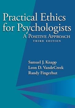 Paperback Practical Ethics for Psychologists: A Positive Approach Book