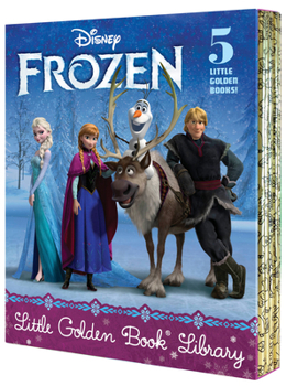 Hardcover Frozen Little Golden Book Library (Disney Frozen): Frozen; A New Reindeer Friend; Olaf's Perfect Day; The Best Birthday Ever; Olaf Waits for Spring Book