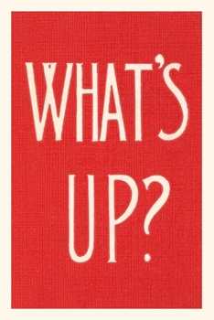 Paperback Vintage Journal What's Up? Book