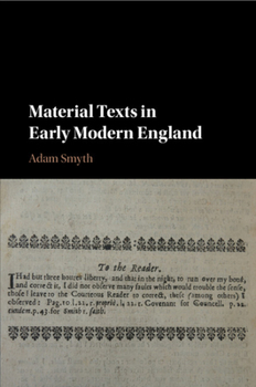 Paperback Material Texts in Early Modern England Book
