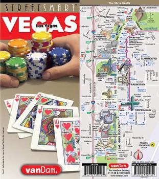 StreetSmart Las Vegas by VanDam –– Laminated pocket size City Street & Casino Map to Las Vegas complete with all attractions, sights, museums, resorts, casinos, hotels and shopping