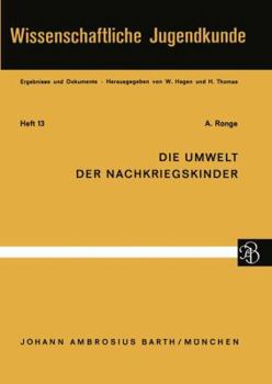 Paperback Die Umwelt Der Nachkriegskinder [German] Book