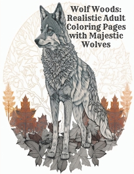 Paperback Wolf Woods: Realistic Adult Coloring Pages with Majestic Wolves Book
