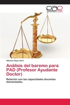 Paperback Análisis del baremo para PAD (Profesor Ayudante Doctor) [Spanish] Book