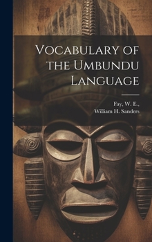 Hardcover Vocabulary of the Umbundu Language Book