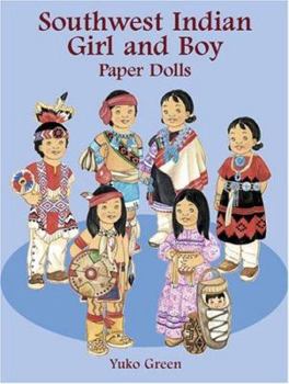 Paperback Southwest Indian Girl and Boy Paper Dolls Book