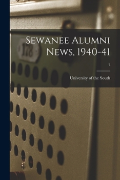 Paperback Sewanee Alumni News, 1940-41; 7 Book