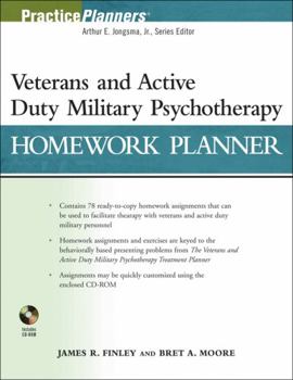 Hardcover Veterans and Active Duty Military Psychotherapy Homework Planner [With CDROM] Book