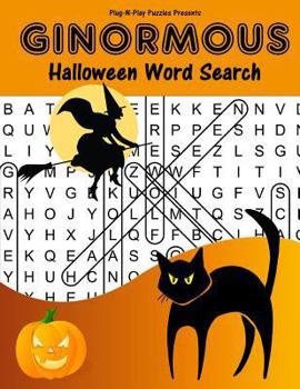 Paperback Ginormous Halloween Word Search [Large Print] Book