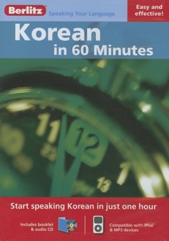 Audio CD Korean in 60 Minutes [With Booklet] Book