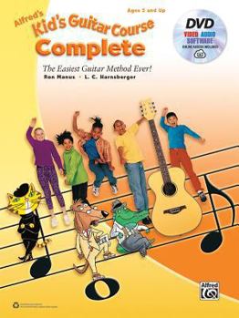 Paperback Alfred's Kid's Guitar Course Complete: The Easiest Guitar Method Ever!, Book, DVD & Online Video/Audio/Software Book