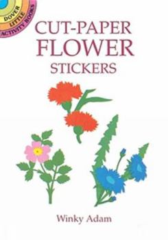 Paperback Cut-Paper Flower Stickers Book
