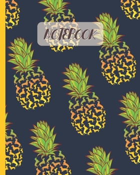 Notebook: Cute Dachshund Pineapple Pattern - Lined Notebook, Diary, Track, Log & Journal - Gift Idea for Boys Girls Teens Men Women (8"x10" 120 Pages)