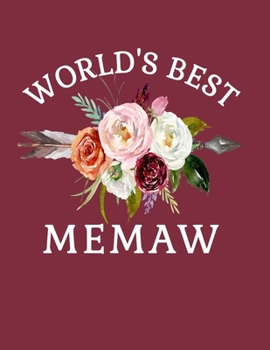 Paperback She Believed She Could Make a Difference So She Became a Memaw: 8.5x11 Notebook 100 Blank Lined College Rule Pages Boho Chic Rustic Arrow Flower Bouqu Book