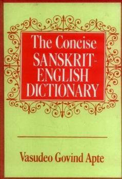 Hardcover The Concise Sanskrit-English Dictionary Book