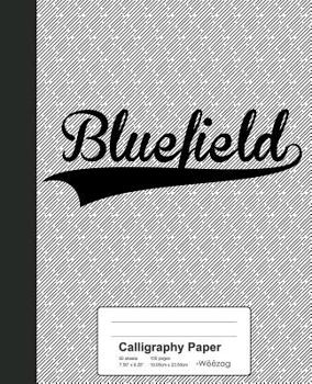 Paperback Calligraphy Paper: BLUEFIELD Notebook Book