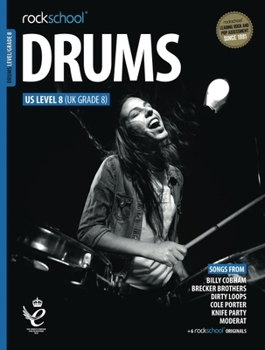 Paperback Rockschool Drums Grade 8 2018+ Book/Online Audio Book