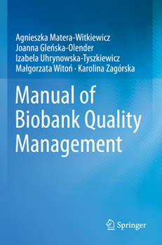 Paperback Manual of Biobank Quality Management Book
