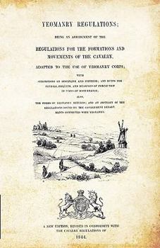 Paperback Yeomanry Regulations; 1844 Book