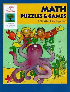 Paperback Math Puzzles & Games Book