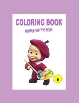 Paperback coloring book: Masha and the Bear Book