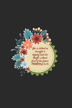 Paperback Proverbs 31: 25: Monthly Planner Book