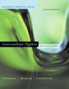 Hardcover Intermediate Algebra- Instructor's Annotated Edition Book