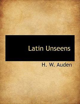 Paperback Latin Unseens [Large Print] Book