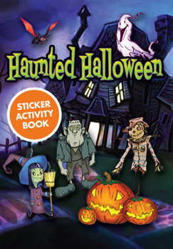 Paperback Haunted Halloween Sticker Activity Book