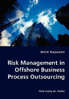 Paperback Risk Management in Offshore Business Process Outsourcing Book