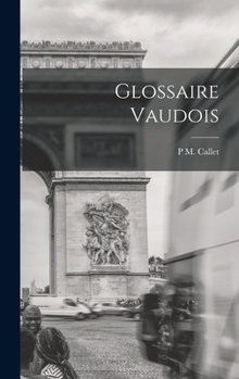 Hardcover Glossaire Vaudois [French] Book