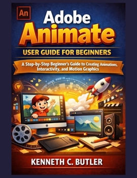 Paperback Adobe Animate User Guide for Beginners: A Step-by-Step Beginner's Guide to Creating Animations, Interactivity, and Motion Graphics Book