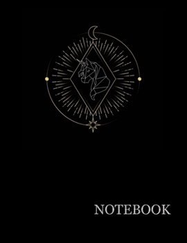Golden Unicorn Black Notebook| Golden Unicorn Black Notebook Grid Sturdy High Quality Premium White Paper 8.5x11 pages| Notebook For Woman | Journal For Man| Journal For Work (Golden Black)