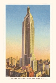 Paperback Vintage Journal Empire State Building, New York City Book