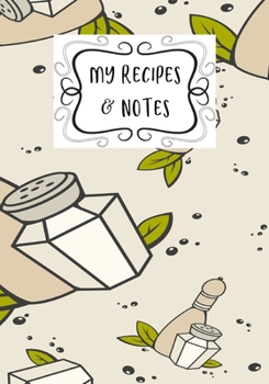 Paperback My Recipes & Notes: Elegant Blank Recipe Book to Write in, Document all Your Special Recipes and Notes, Perfect to Make Your Own Recipe Bo Book