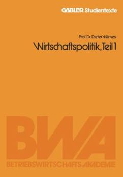 Paperback Wirtschaftspolitik, Teil 1 [German] Book