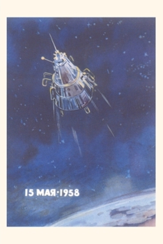 Paperback Vintage Journal Soviet Space Capsule Book