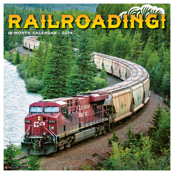 Calendar Railroading 2024 12 X 12 Wall Calendar Book