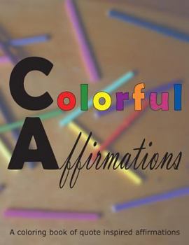 Paperback Colorful Affirmations Book